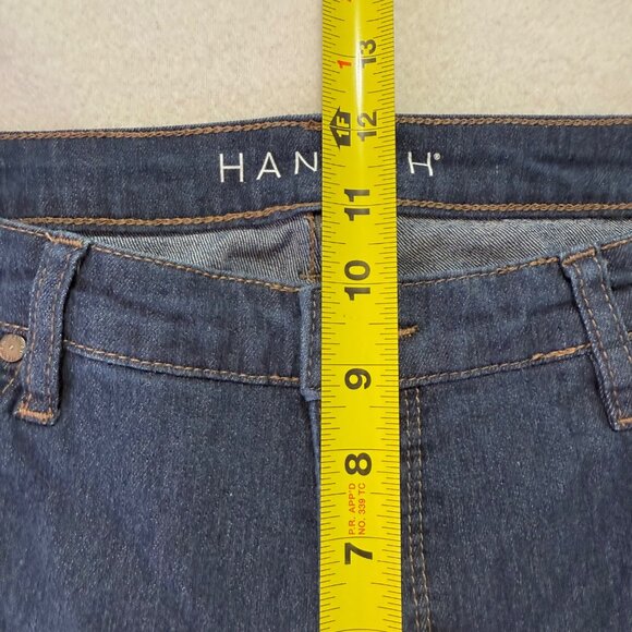 Hannah Women's Embellished Sequins Mid Rise Stretch Skinny Blue Jeans Size 12 - Picture 9 of 11